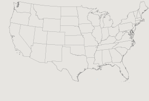 United States Map Highlighting Delaware